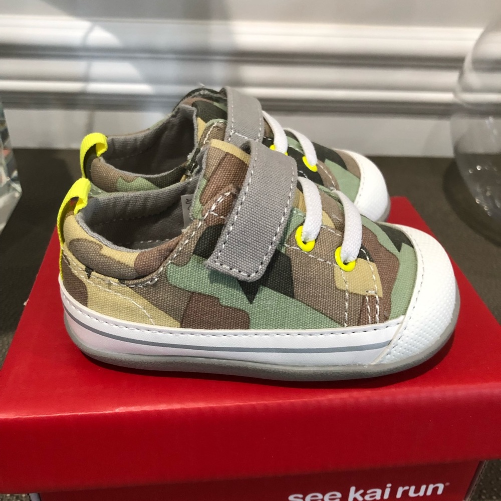 See Kai Run Stevie II Camo Soft Sole - NEW without tags